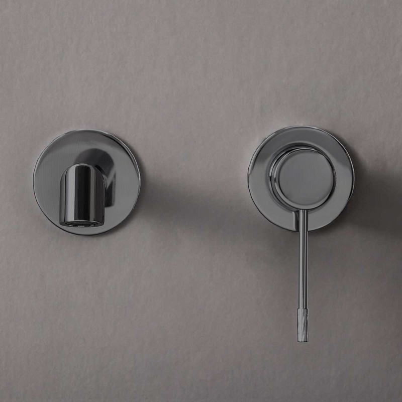 Смеситель для раковины Vincea Desire VBFW-1D1GM встраиваемый , вороненая сталь