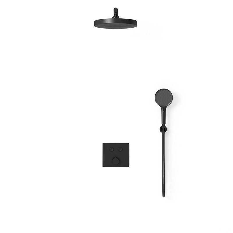 Душевой комплект Vincea  VSFW-4I212RMB встраиваемый, двухрежимный, черный