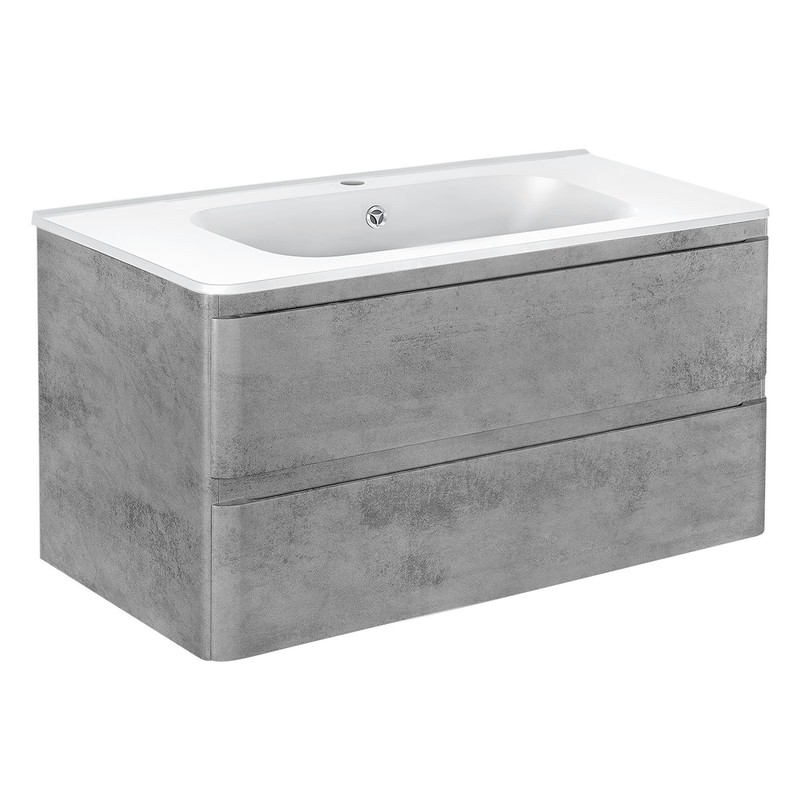 Тумба под раковину Vincea Vico 100 VMC-2V100BT подвесная Beton