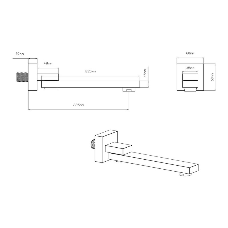 Душевой комплект Vincea  VSFW-433TI2CH встраиваемый, хром