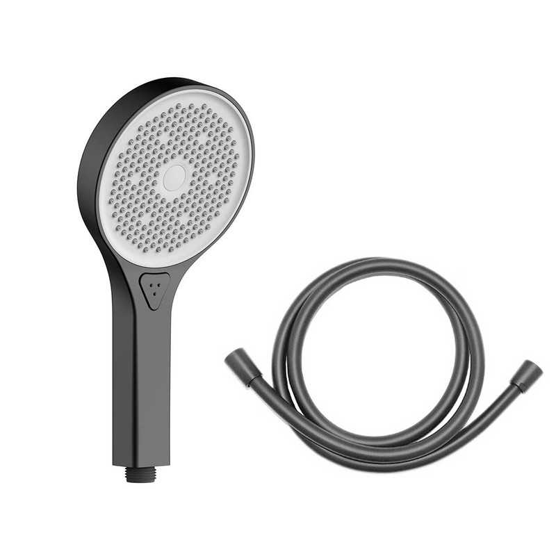 Душевой комплект Vincea  VSFW-422T2GM встраиваемый, термостатический, 2 режима, вороненая сталь