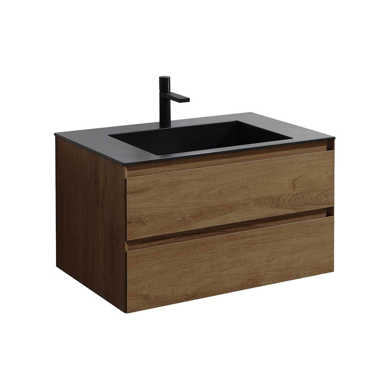 Тумба под раковину Vincea Luka 80 VMC-2L800TO подвесная T.Oak