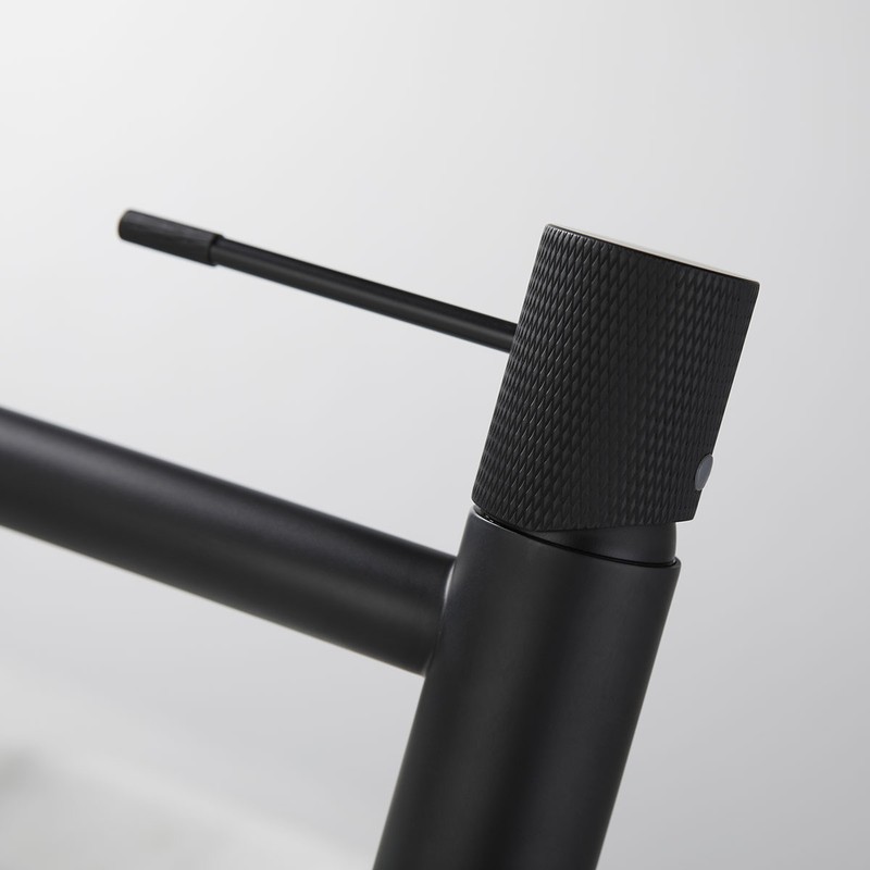 Смеситель для накладной раковины Vincea Desire VBF-1D2MB , черный