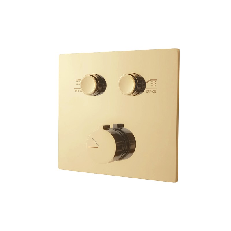 Душевой комплект Vincea  VSFW-4211BG встраиваемый, двухрежимный, брашированное золото