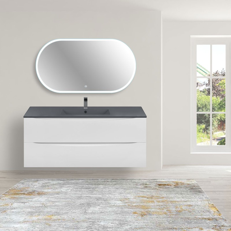 Тумба под раковину Vincea Mia 120 VMC-2MC120GW подвесная G.White