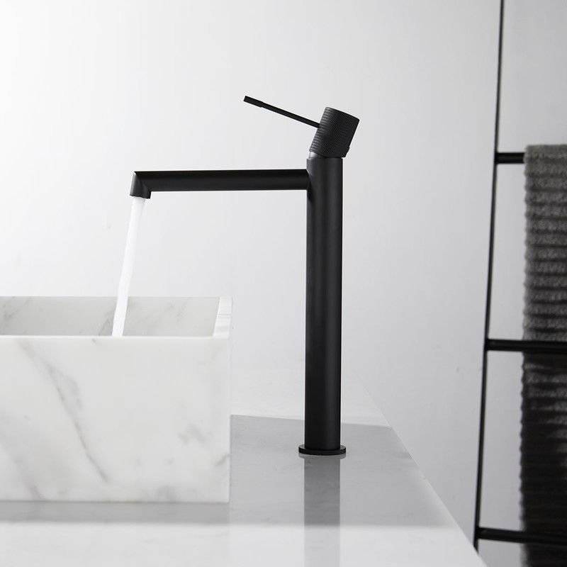 Смеситель для накладной раковины Vincea Desire VBF-1D2MB , черный