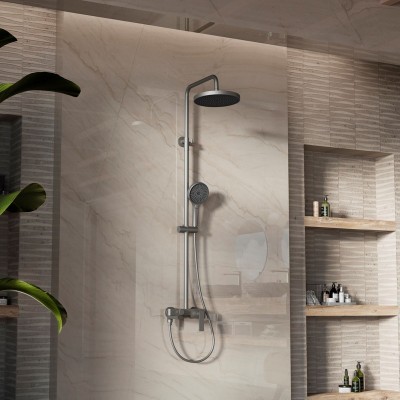Душевая стойка Vincea  VSFS-413GM с изливом, воронен...