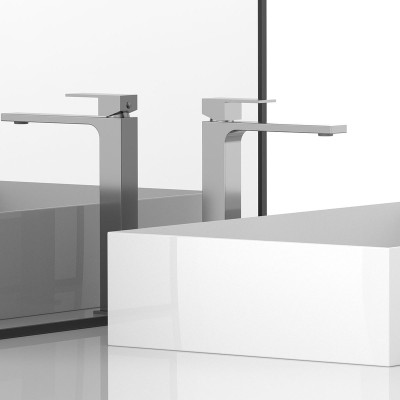 Смеситель для раковины Vincea Cube VBF-1C02CH , хром