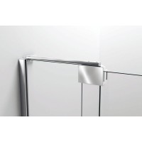 Душевая дверь Vincea Extra 100 VDP-1E9010CLB профиль Черный стекло прозрачное