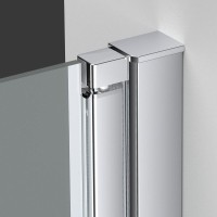 Душевая дверь Vincea Alpha 80 VDP-3AL800MT профиль Хром стекло текстурное