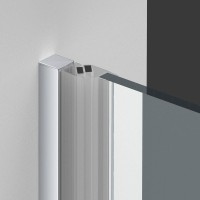 Душевая дверь Vincea Alpha 80 VDP-3AL800MT профиль Хром стекло текстурное