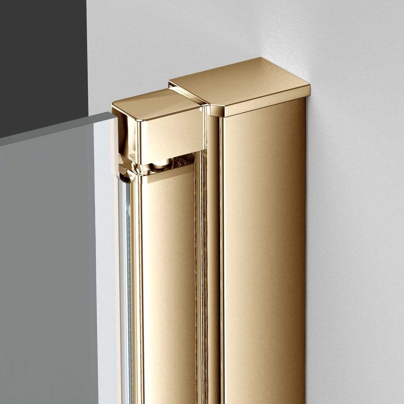 Душевая дверь Vincea Alpha 60 VDP-3AL600CLG профиль Брашированное золото стекло прозрачное