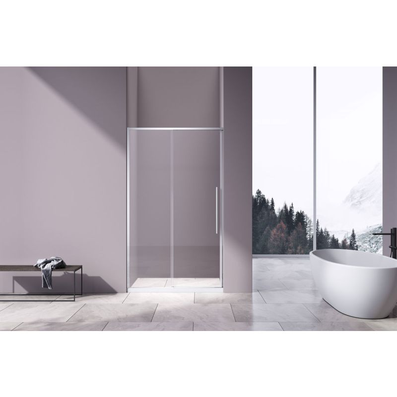 Душевая дверь Vincea Slim-N 120 VDS-4SN120CL профиль Хром стекло прозрачное