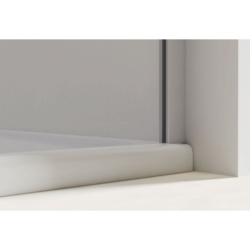 Душевая дверь Vincea Extra 110 VDP-1E1011CLGM профиль Вороненая сталь стекло прозрачное