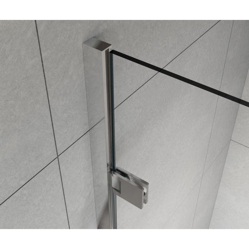 Душевая дверь Vincea Flex 90 VDP-1F900CGB профиль Черный стекло тонированное