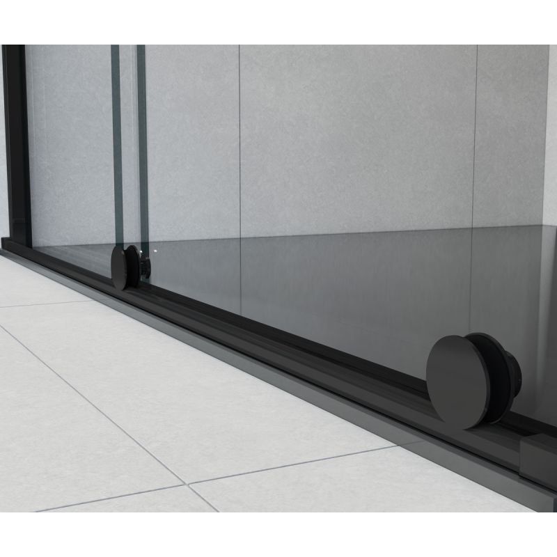 Душевая дверь Vincea Arno 120 VPS-1A120CLB профиль Черный стекло прозрачное