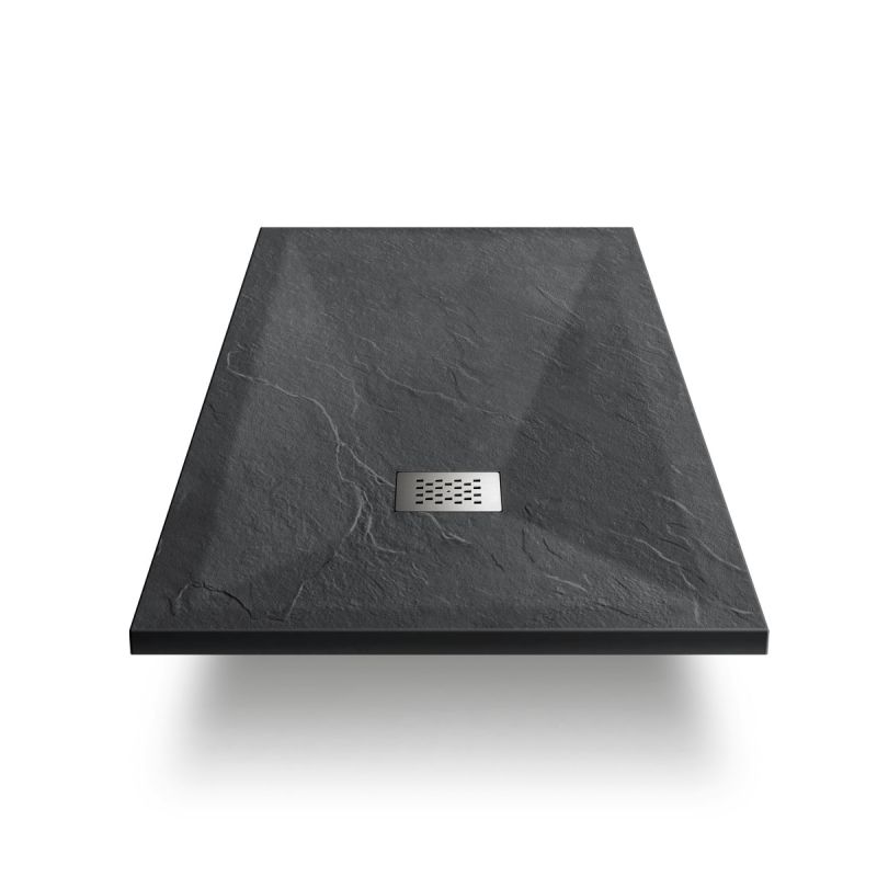 Душевой поддон из искусственного камня Vincea 100x100 VST-4SR1010A Антрацит