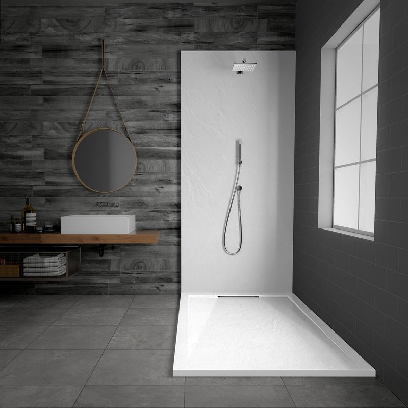 Душевой поддон из искусственного камня Vincea 120x80 VST-4SRL8012W Белый матовый