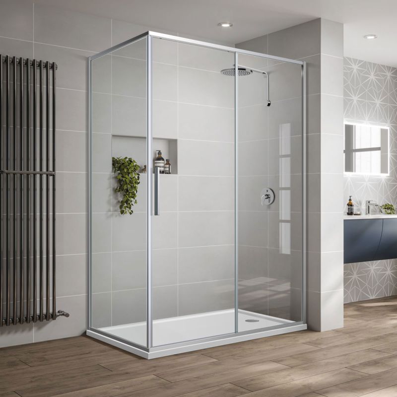 Душевой уголок Vincea Slim-U 120x90 VSR-2SU9012CL профиль Хром стекло прозрачное Душевой уголок Vincea Slim-U 120x90 VSR-2SU9012CL профиль Хром стекло прозрачное