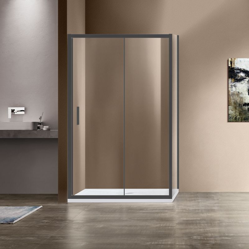 Душевой уголок Vincea Garda 150x100 VSR-1G1015CLB профиль Черный стекло прозрачное Душевой уголок Vincea Garda 150x100 VSR-1G1015CLB профиль Черный стекло прозрачное