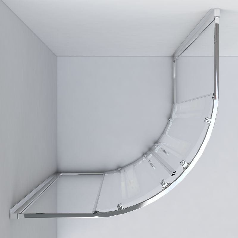 Душевой уголок Vincea Garda VSQ-1G80CL Хром стекло прозрачное