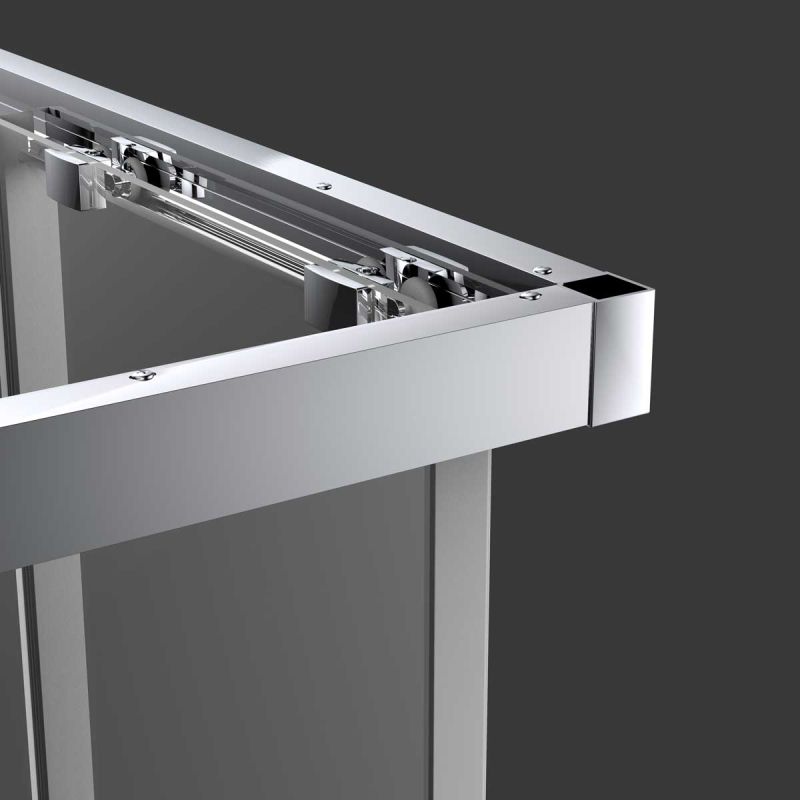 Душевой уголок Vincea Soft 90x90 VSS-3SO900CLB профиль Черный стекло прозрачное