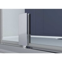 Душевой уголок Vincea Penta 100х100 VSP-3P100CLB профиль Черный стекло прозрачное