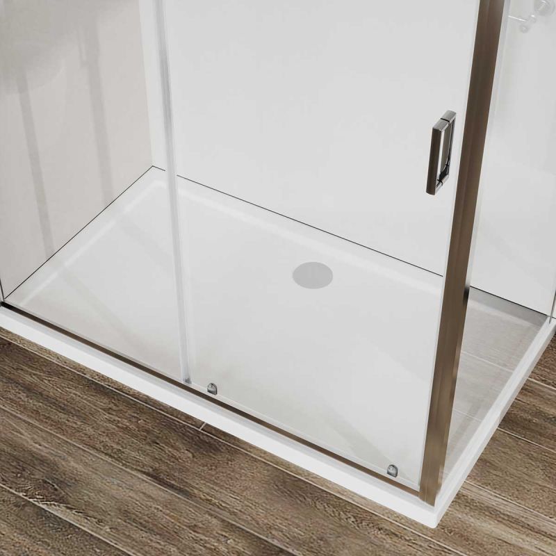 Душевой уголок Vincea City 120х90 VSR-5CT9012CL профиль Хром стекло прозрачное