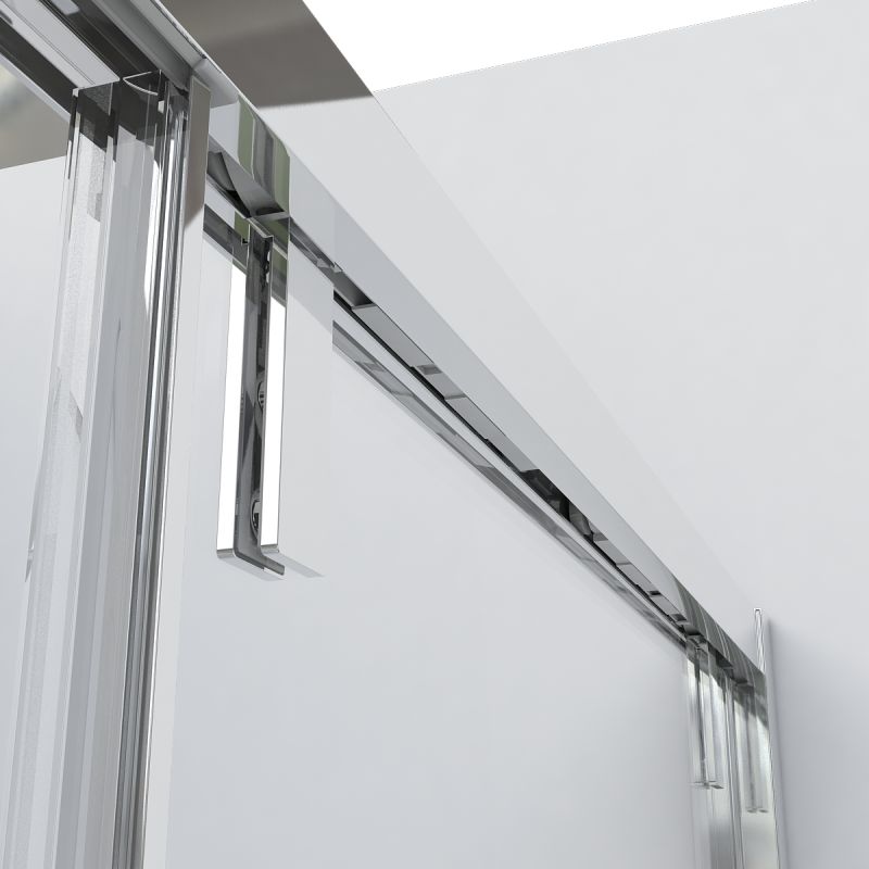 Душевой уголок Vincea Lugano 160х90 VSR-1L9016CL-1 профиль Хром стекло прозрачное