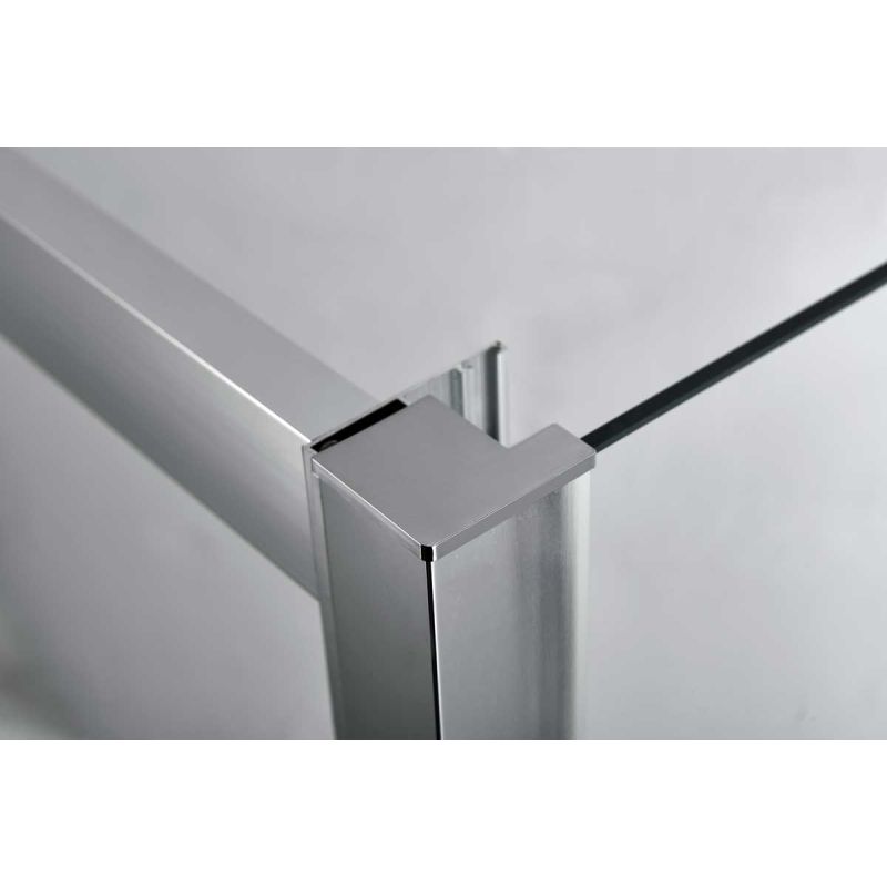 Душевой уголок Vincea Alpha 100x90 VSR-3AL9010MT профиль Хром стекло текстурное