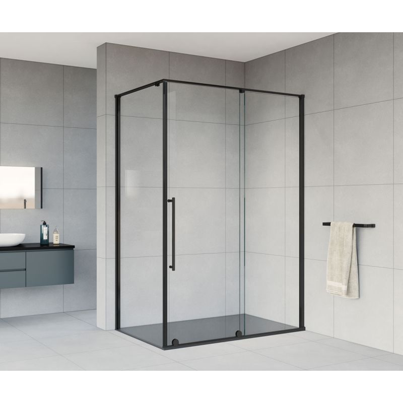 Душевой уголок Vincea Arno 120х90 VSR-1A9012CLB профиль Черный стекло прозрачное