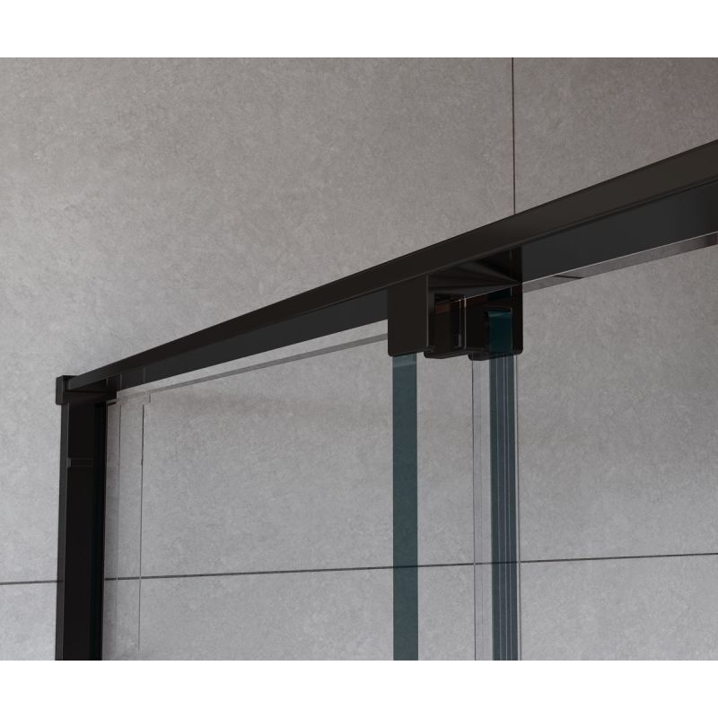 Душевой уголок Vincea Arno 120х90 VSR-1A9012CLB профиль Черный стекло прозрачное