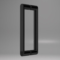 Душевой уголок Vincea Dice 110x90 VSR-4D9011CLB профиль Черный стекло прозрачное