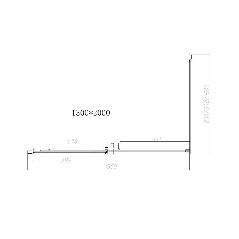 Душевой уголок Vincea Dice 130x100 VSR-4D1013CL профиль Хром стекло прозрачное