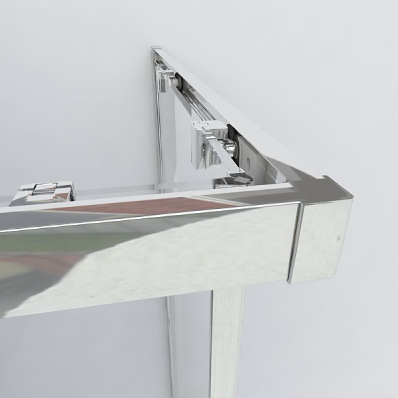 Душевой уголок Vincea Garda 120x80 VSS-1G8012CGB профиль Черный стекло тонированное