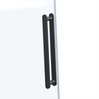 Душевой уголок Vincea Como Soft 150x80 VSR-1CS8015CLB профиль Черный стекло прозрачное