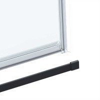 Душевой уголок Vincea Como Soft 120x100 VSR-1CS1012CLB профиль Черный стекло прозрачное
