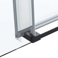 Душевой уголок Vincea Como Soft 120x100 VSR-1CS1012CLB профиль Черный стекло прозрачное