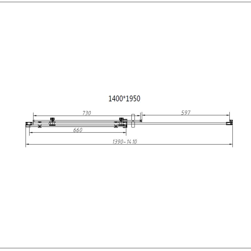 Душевой уголок Vincea Como-N 140x80 VSR-4CN8014CL профиль Хром стекло прозрачное