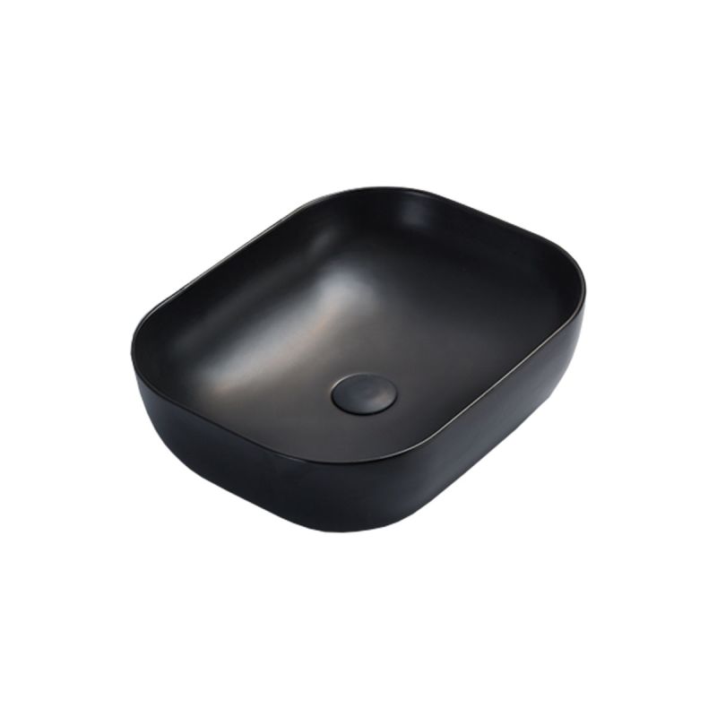 Раковина керамическая Vincea VBS-101MB, накладная, цвет матовый черный, 