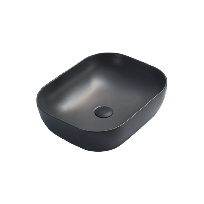 Раковина керамическая Vincea VBS-101MA, накладная, цвет антрацит матовый