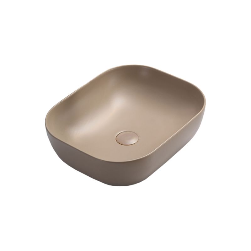 Раковина керамическая Vincea VBS-101MC, накладная, цвет капучино матовый