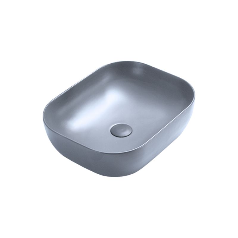 Раковина керамическая Vincea VBS-101MO, накладная, цвет океан матовый