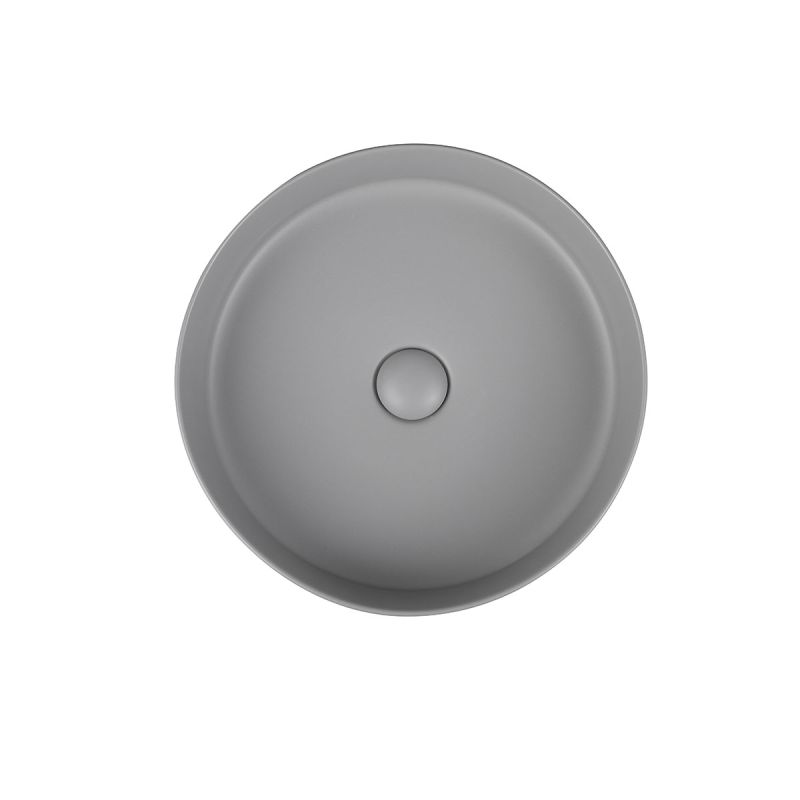 Раковина керамическая Vincea VBS-216MG, накладная, цвет матовый серый