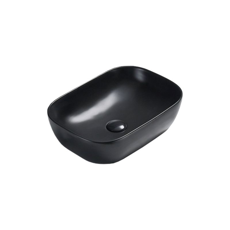Раковина керамическая Vincea VBS-102MB, накладная, цвет черный матовый