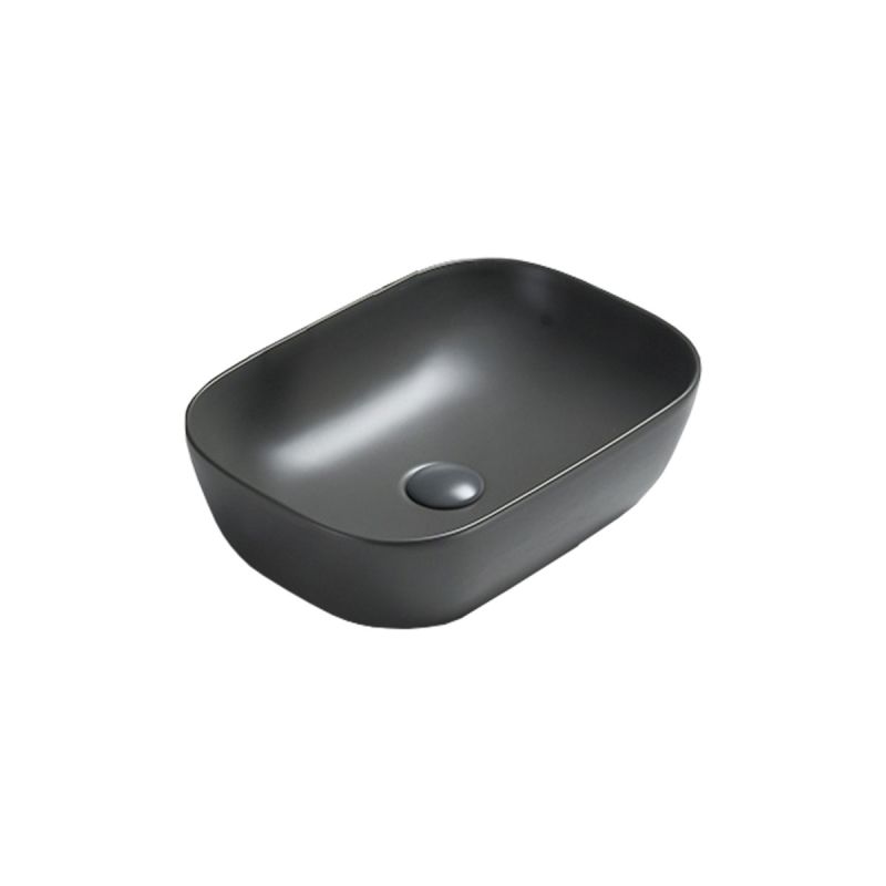 Раковина керамическая Vincea VBS-102MA, накладная, цвет антрацит матовый