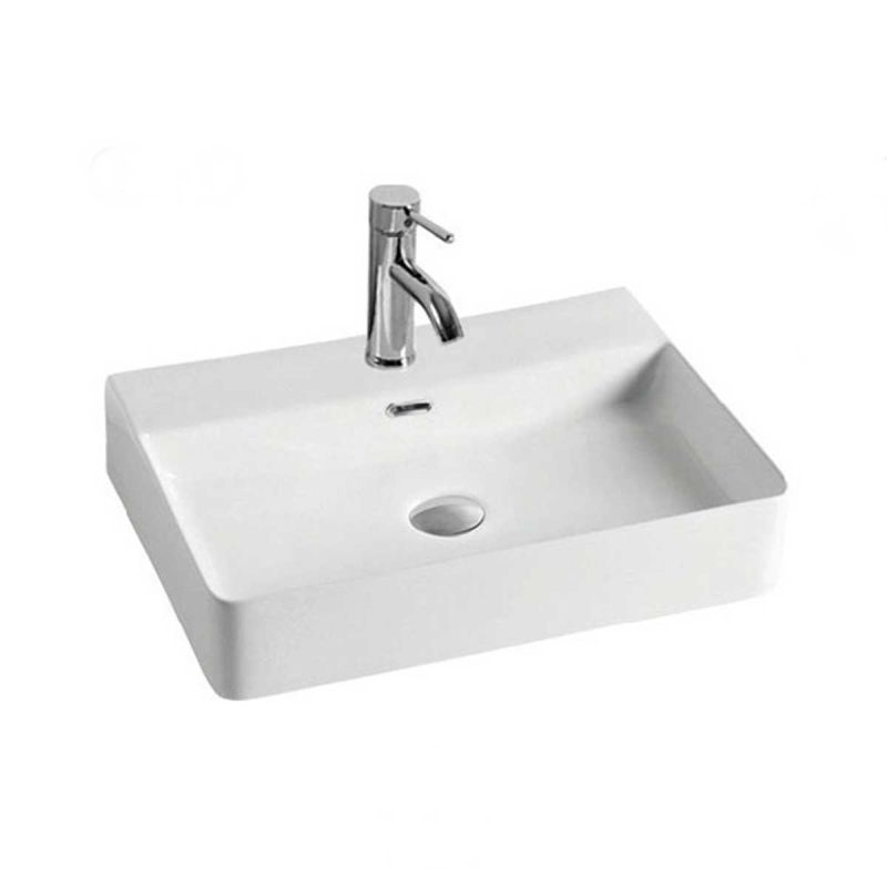 Раковина керамическая Vincea VBS-303, накладная, цвет белый