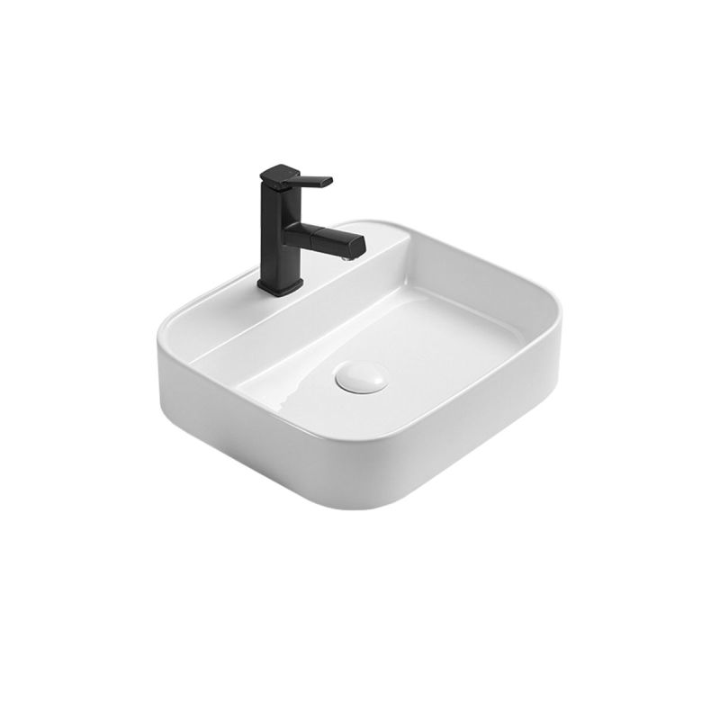 Раковина керамическая Vincea VBS-50550, накладная, цвет белый