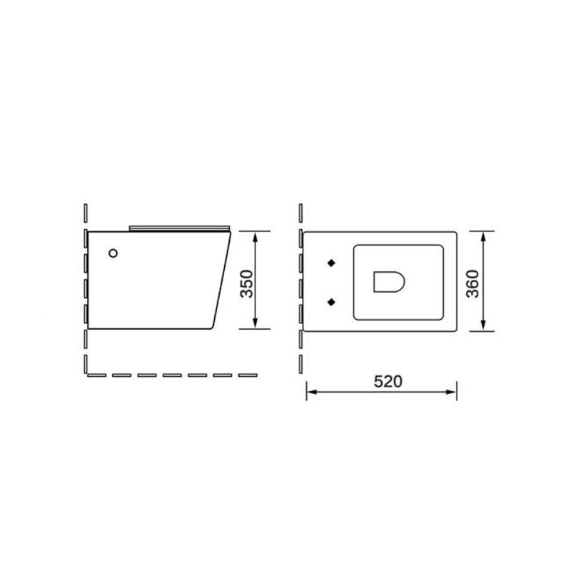 Унитаз Vincea Q-Line VT1-12MB подвесной Черный матовый с сиденьем Микролифт