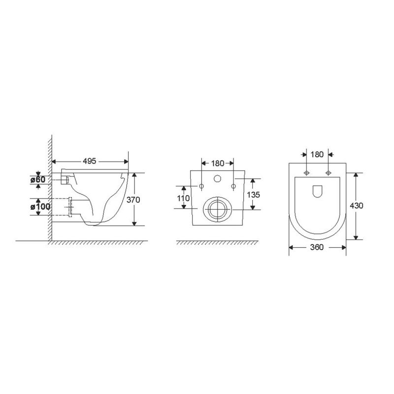 Унитаз Vincea Globo VT1-52T подвесной Белый с сиденьем Микролифт